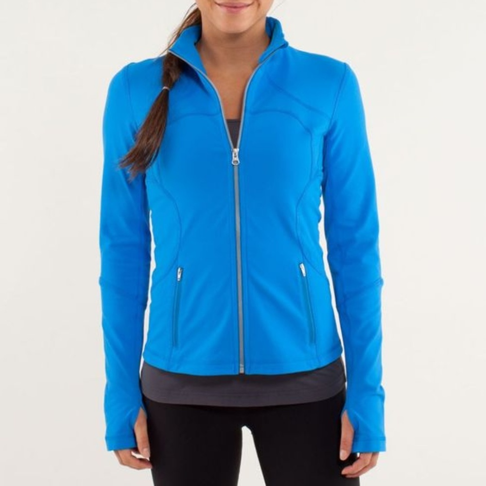Lululemon Sz 10 Blue Forme jacket full zip